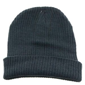 DARK GRAY BEANIE KNIT HAT